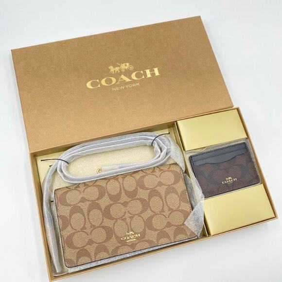 Last 1 !! COACH Crossbody＋Card Case Set C7354